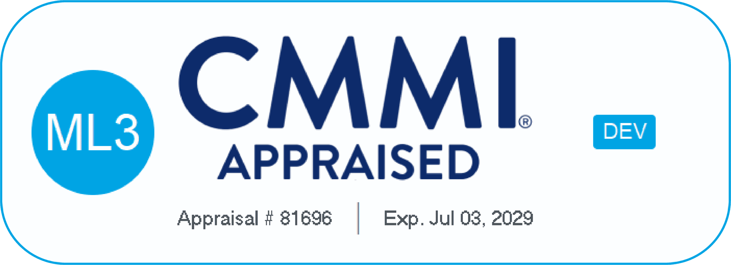 CMMI APPRAISED